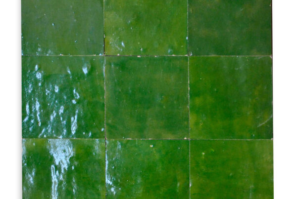 zellige z23 vert imperial cimenterie de la tour