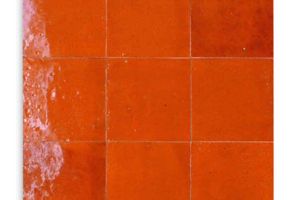 zellige z48 orange petillant cimenterie de la tour