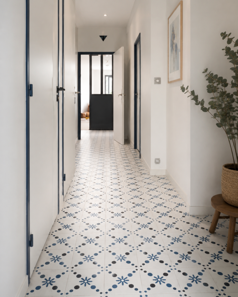 CARREAUX DE CIMENT HALL CIMENTERIE DE LA TOUR ASNIERES SUR SEINE M1152