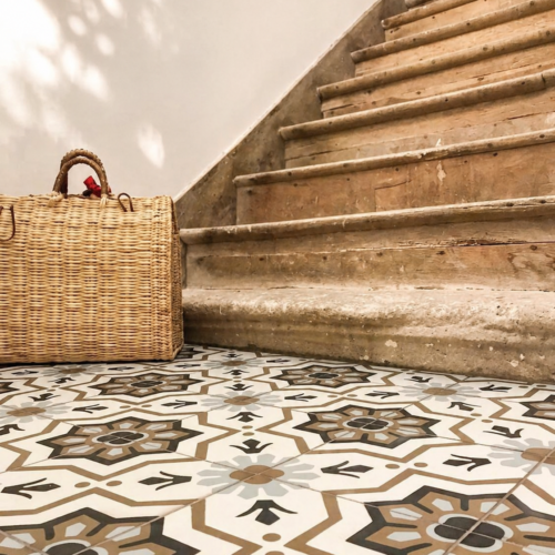 carreaux de ciment escalier