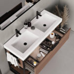 Metalic 120 bathroom cabinet Nogal