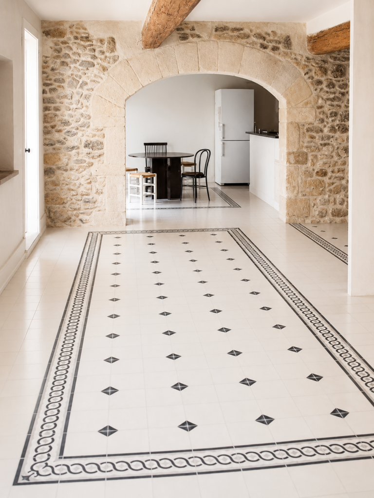 carreaux de ciment M0160 salle à manger