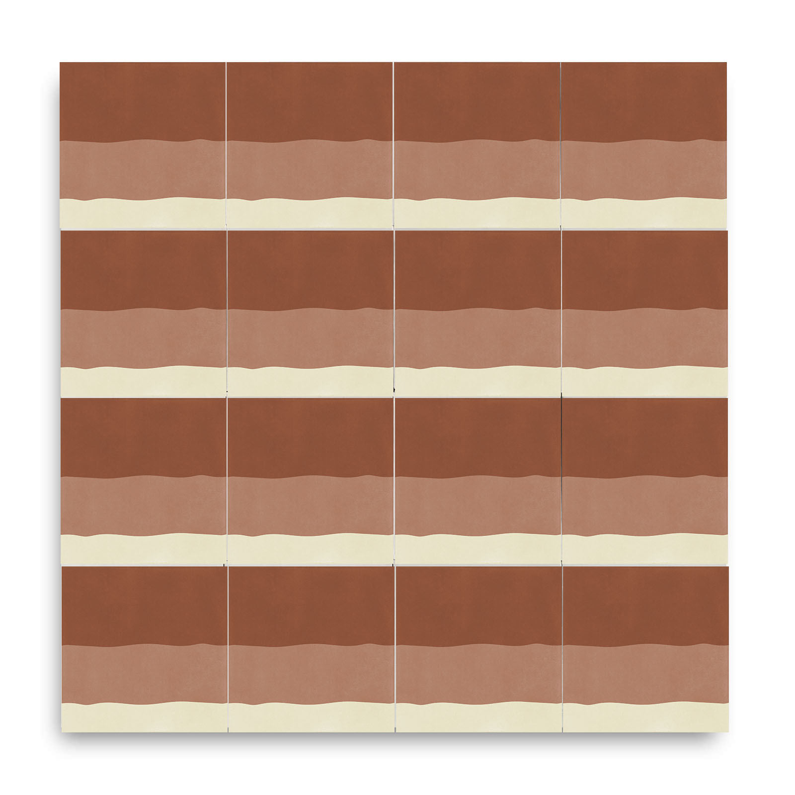 carreaux de ciment sandy rubio bloom terracotta